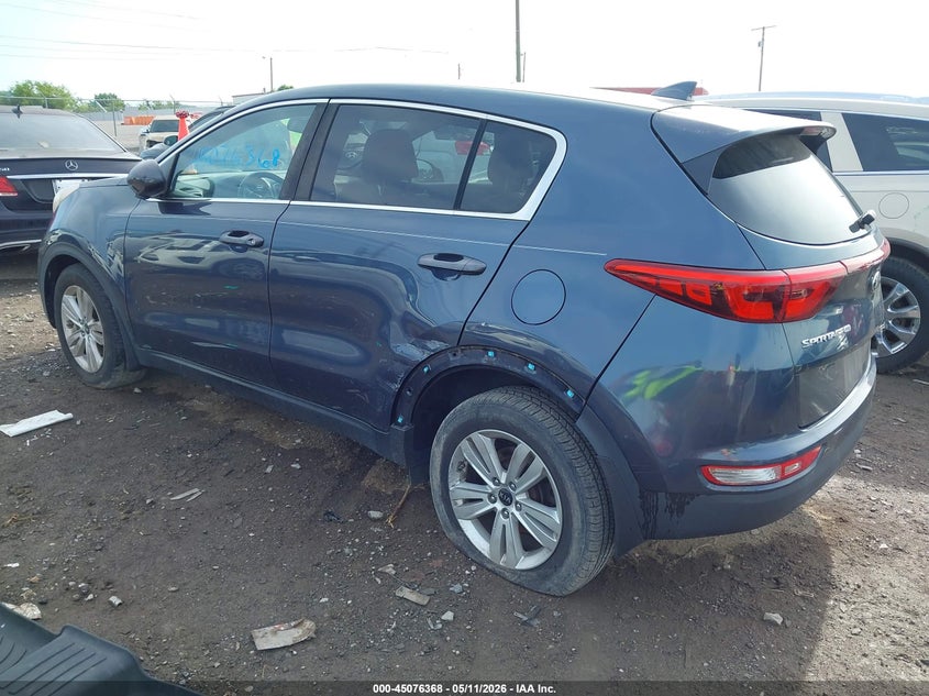 2017 Kia Sportage VIN KNDPM3AC2H7272243 IAAI salvage auction — REAR END, Salvage (Tennessee), sold $3,500 on 2026-07-30 (photo 3)
