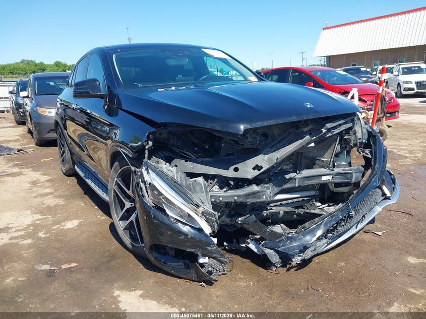 2018 Mercedes-benz Amg gle coupe VIN 4JGED6EB4JA116607 IAAI salvage auction — FRONT END, Salvage (Oklahoma), sold $10,500 on 2026-07-22 (photo 1)