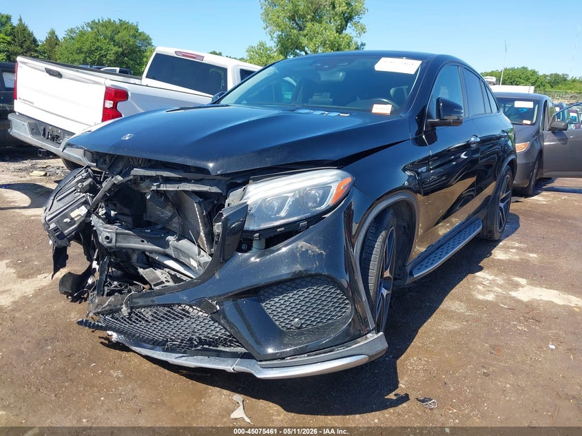 2018 Mercedes-benz Amg gle coupe VIN 4JGED6EB4JA116607 IAAI salvage auction — FRONT END, Salvage (Oklahoma), sold $10,500 on 2026-07-22 (photo 2)