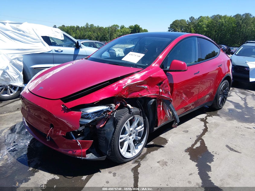 2023 Tesla Model y VIN 7SAYGDEE1PA126020 IAAI salvage auction — LEFT SIDE, Salvage (North Carolina), sold $11,000 on 2026-07-31 (photo 6)