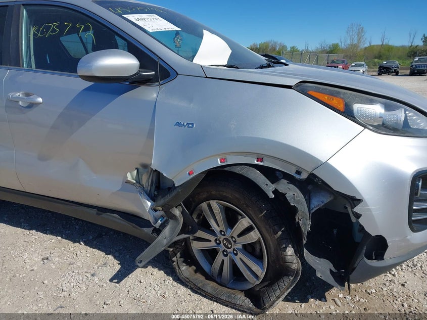 2018 Kia Sportage VIN KNDPMCAC0J7351044 IAAI salvage auction — SUSPENSION, Junk Bill Of Sale Mv2459 (Wisconsin), sold $2,800 on 2026-07-21 (photo 6)