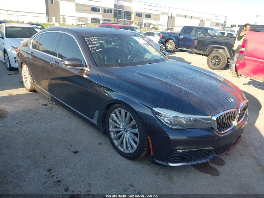 2016 BMW 7er VIN WBA7E2C54GG547712 IAAI salvage auction — LEFT FRONT, Original (Texas), sold $6,150 on 2026-07-28 (photo 1)