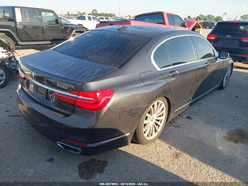 2016 BMW 7er VIN WBA7E2C54GG547712 IAAI salvage auction — LEFT FRONT, Original (Texas), sold $6,150 on 2026-07-28 (photo 4)