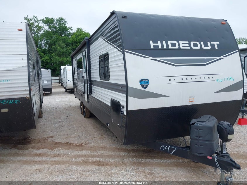 2022 Keystone Rv VIN 4YDTH1N21N7248047 IAAI salvage auction — HAIL, Salvage (Missouri), sold $7,700 on 2026-07-08 (photo 1)