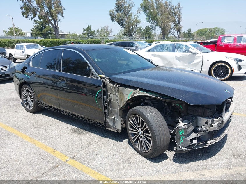 2018 BMW 5er VIN WBAJA9C57JB252747 IAAI salvage auction — FRONT END, Salvage (California), sold $7,350 on 2026-07-14 (photo 1)
