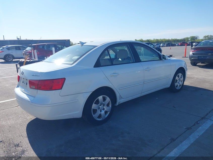 2009 Hyundai Sonata VIN 5NPET46C19H554931 IAAI salvage auction — FRONT END, Clear (Indiana), sold $300 on 2026-07-31 (photo 4)