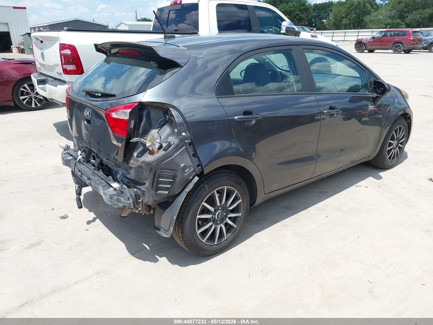 2016 Kia Rio VIN KNADN5A3XG6668143 IAAI salvage auction — REAR END, Original (Texas), sold $2,100 on 2026-07-28 (photo 4)