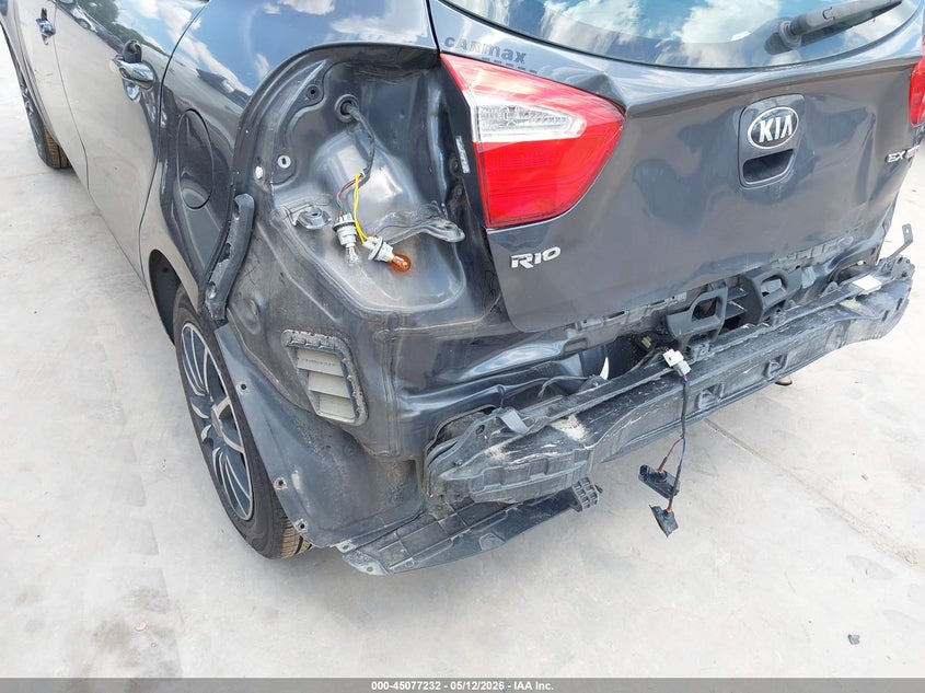 2016 Kia Rio VIN KNADN5A3XG6668143 IAAI salvage auction — REAR END, Original (Texas), sold $2,100 on 2026-07-28 (photo 6)