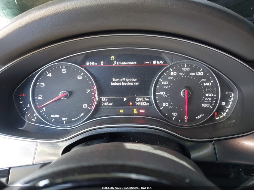 2018 Audi A6 VIN WAUC8AFCXJN049026 IAAI salvage auction — FRONT END, Salvage Title, sold $3,600 on 2026-07-29 (photo 7)