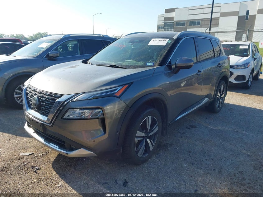2022 Nissan Rogue VIN JN8BT3DD8NW273341 IAAI salvage auction — HAIL, Original (Texas), sold $7,250 on 2026-07-21 (photo 2)