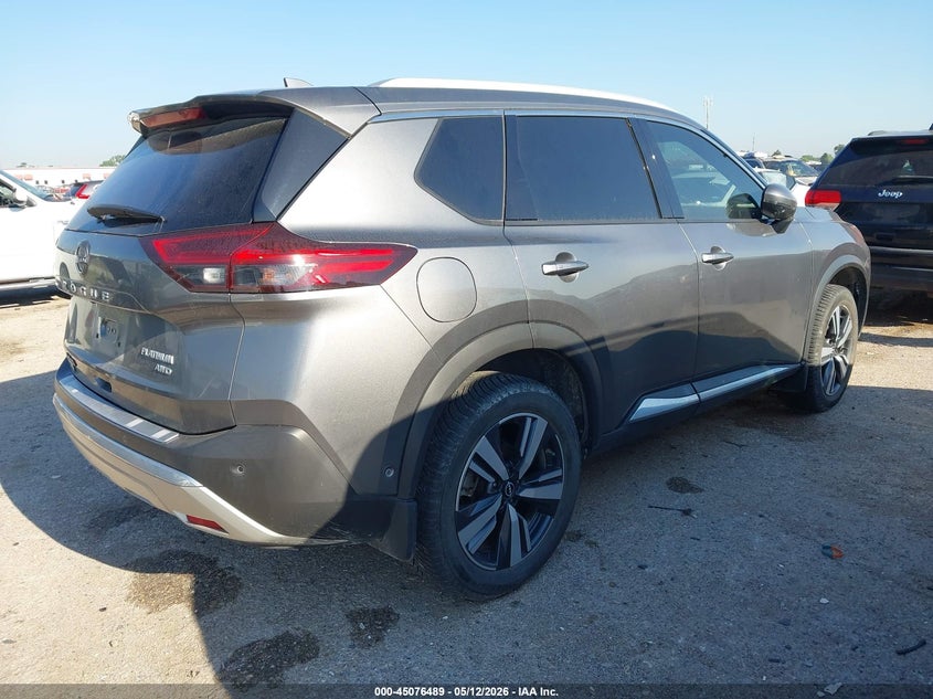 2022 Nissan Rogue VIN JN8BT3DD8NW273341 IAAI salvage auction — HAIL, Original (Texas), sold $7,250 on 2026-07-21 (photo 4)