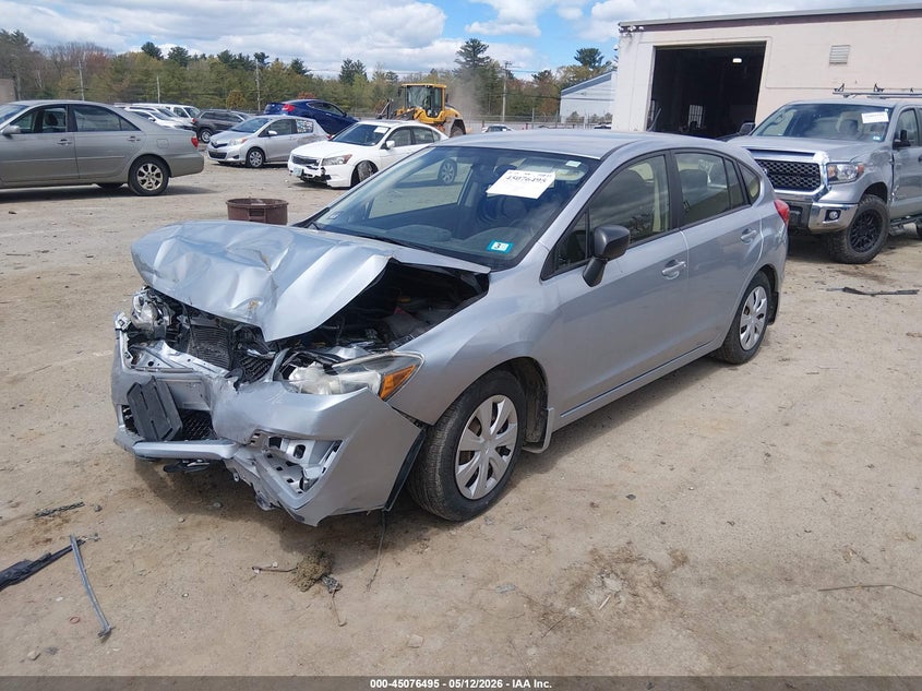 2016 Subaru Impreza VIN JF1GPAA60G8274450 IAAI salvage auction — FRONT END, Salvage (New Hampshire), sold $275 on 2026-07-22 (photo 2)