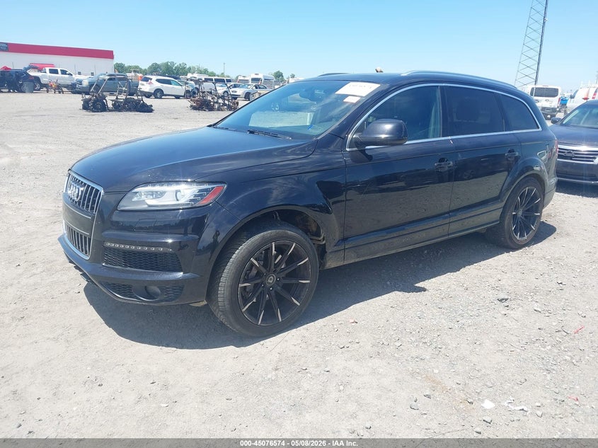 2014 Audi Q7 VIN WA1WMAFE7ED002006 IAAI salvage auction — RIGHT SIDE, Clear (Arkansas), sold $2,450 on 2026-07-22 (photo 2)