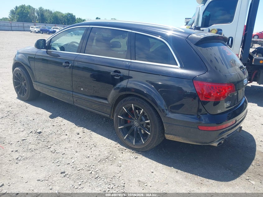 2014 Audi Q7 VIN WA1WMAFE7ED002006 IAAI salvage auction — RIGHT SIDE, Clear (Arkansas), sold $2,450 on 2026-07-22 (photo 3)