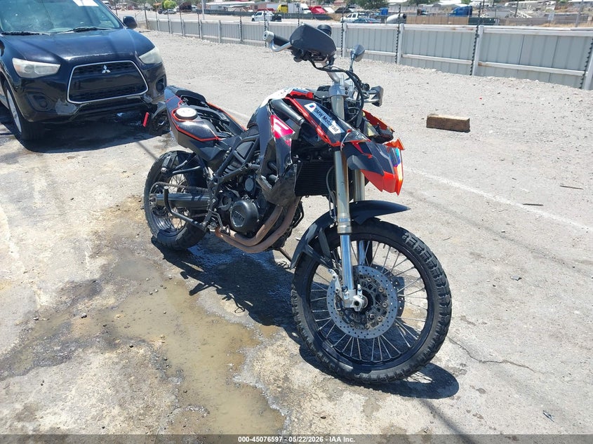 2011 BMW F 800 VIN WB1022909BZU03351 IAAI salvage auction — ALL OVER, Salvage (New Mexico), sold $125 on 2026-07-29 (photo 1)