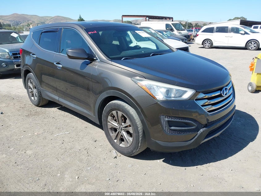 2014 Hyundai Santa fe VIN 5XYZTDLB3EG145134 IAAI salvage auction — REAR END, Salvage (California), sold $1,400 on 2026-07-30 (photo 1)