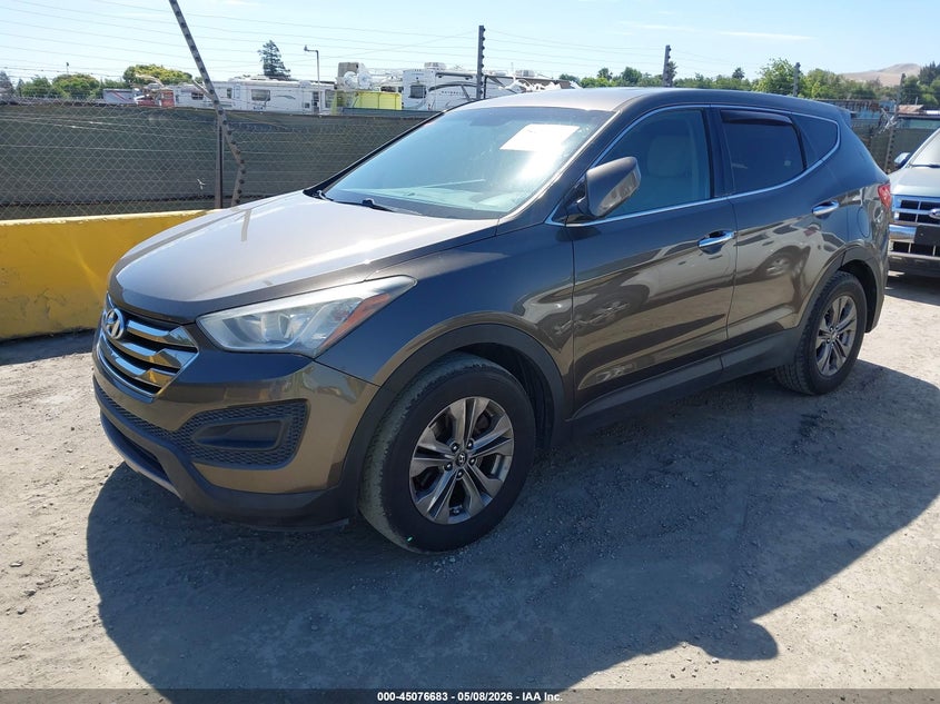 2014 Hyundai Santa fe VIN 5XYZTDLB3EG145134 IAAI salvage auction — REAR END, Salvage (California), sold $1,400 on 2026-07-30 (photo 2)