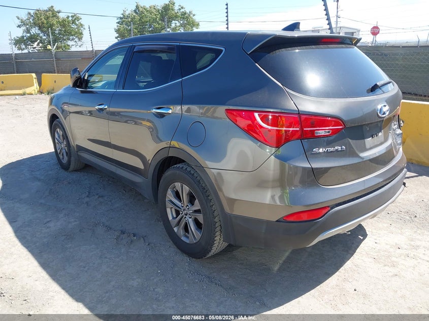 2014 Hyundai Santa fe VIN 5XYZTDLB3EG145134 IAAI salvage auction — REAR END, Salvage (California), sold $1,400 on 2026-07-30 (photo 3)