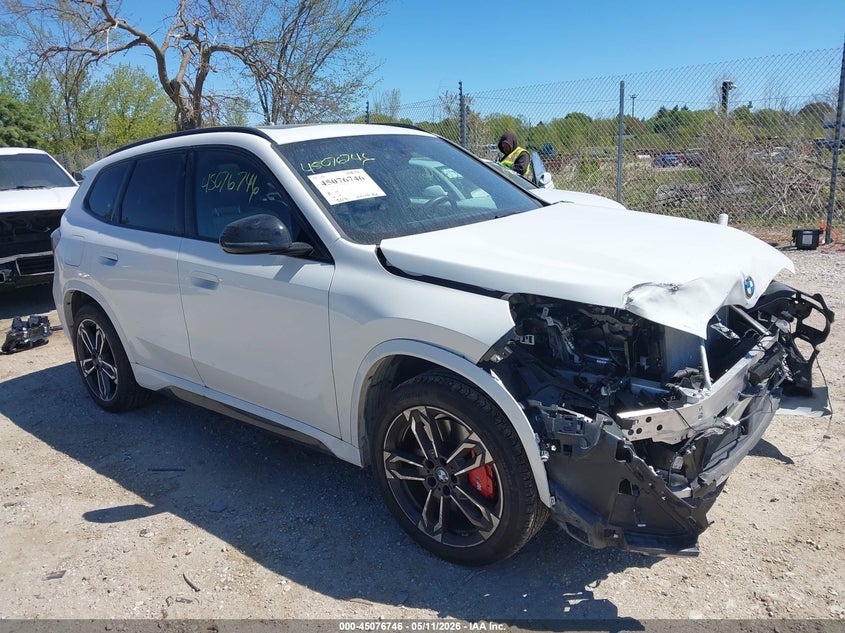 2026 BMW X1 VIN WBX73EF07T5495849 IAAI salvage auction — FRONT END, Clear Claim Paid (Wisconsin), sold $16,300 on 2026-07-28 (photo 1)