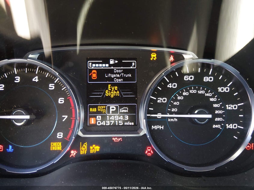 2017 Subaru Forester VIN JF2SJAWC6HH580981 IAAI salvage auction — FRONT END, Salvage (Texas), sold $500 on 2026-07-22 (photo 7)
