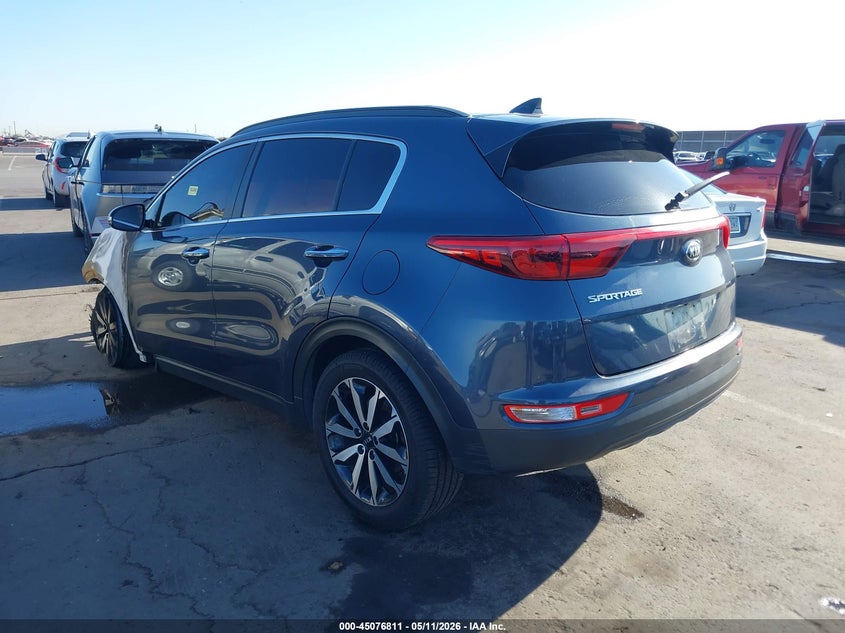 2018 Kia Sportage VIN KNDPN3AC4J7387140 IAAI salvage auction — EXTERIOR BURN, Non-Repairable (Arizona), sold $225 on 2026-07-07 (photo 3)
