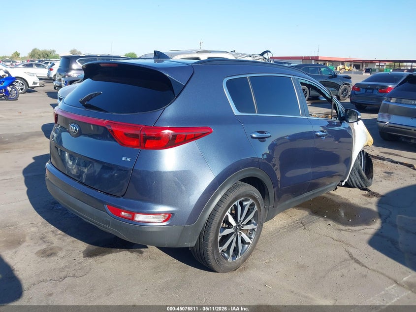 2018 Kia Sportage VIN KNDPN3AC4J7387140 IAAI salvage auction — EXTERIOR BURN, Non-Repairable (Arizona), sold $225 on 2026-07-07 (photo 4)