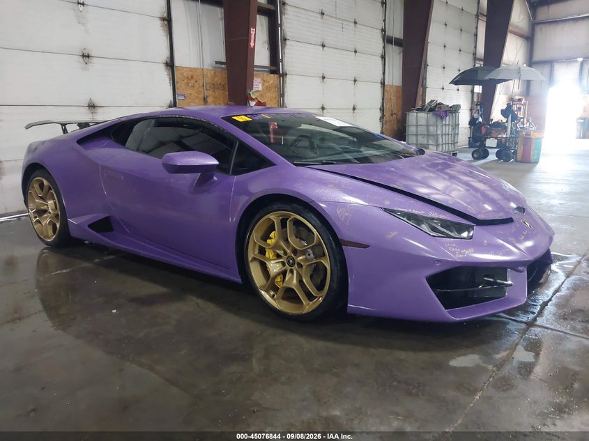 2019 Lamborghini Huracan VIN ZHWUC2ZF4KLA12028 — IAAI salvage auction photo