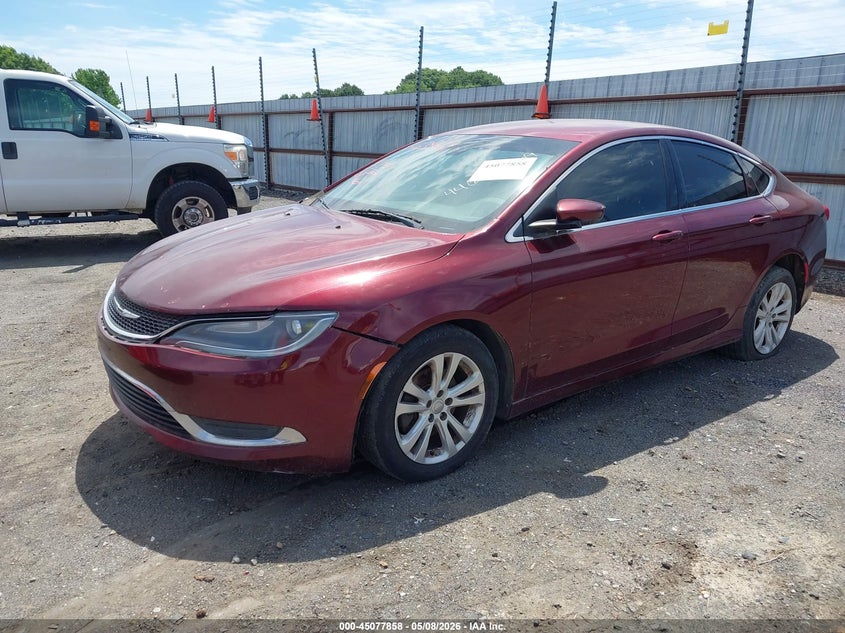 2015 Chrysler 200 VIN 1C3CCCABXFN723621 IAAI salvage auction — FRONT END, Original (Texas), sold $425 on 2026-08-26 (photo 2)