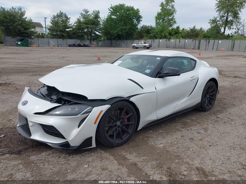 2026 Toyota Supra VIN WZ1DB0G02TW076940 IAAI salvage auction — FRONT END, Salvage (New Jersey), sold $10,750 on 2026-07-30 (photo 2)