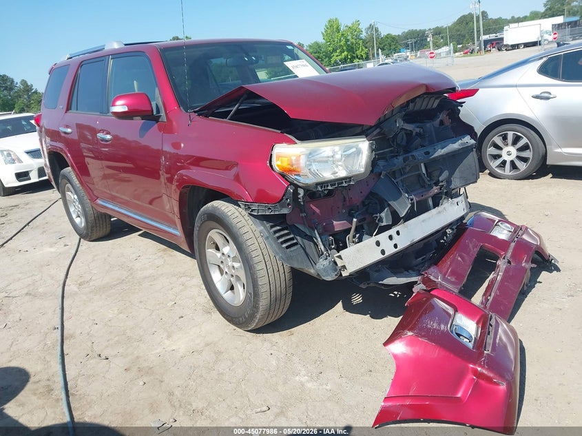 2012 Toyota 4runner VIN JTEBU5JR4C5094104 IAAI salvage auction — FRONT END, Clear (Virginia), sold $5,925 on 2026-07-17 (photo 1)