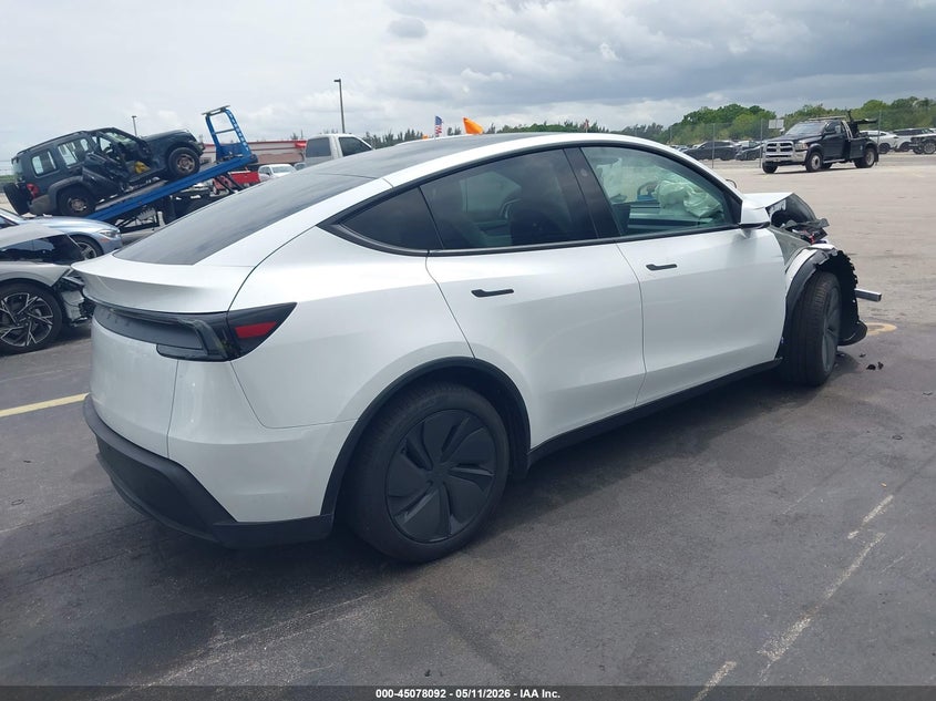 2026 Tesla Model y VIN 7SAYGDED1TA580057 IAAI salvage auction — RIGHT FRONT, Rebuildable (Florida), sold $17,200 on 2026-07-30 (photo 4)