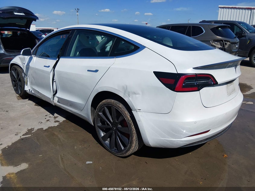 2020 Tesla Model 3 VIN 5YJ3E1EC6LF720769 IAAI salvage auction — LEFT SIDE, Original (Texas), sold $8,800 on 2026-07-28 (photo 3)