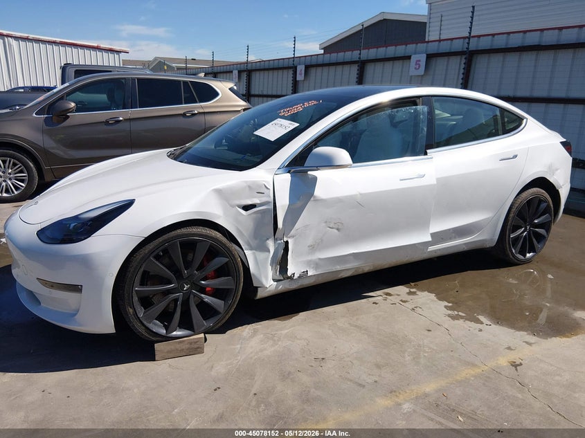 2020 Tesla Model 3 VIN 5YJ3E1EC6LF720769 IAAI salvage auction — LEFT SIDE, Original (Texas), sold $8,800 on 2026-07-28 (photo 6)