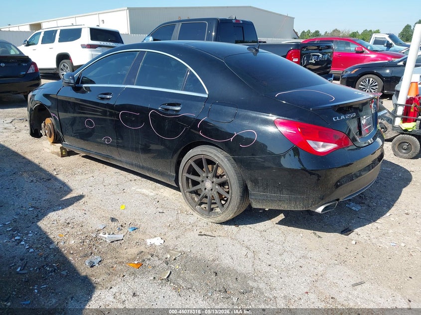 2015 Mercedes-benz Cla-klasse VIN WDDSJ4EB7FN213522 IAAI salvage auction — LEFT SIDE, Original (Texas), sold $675 on 2026-07-28 (photo 3)