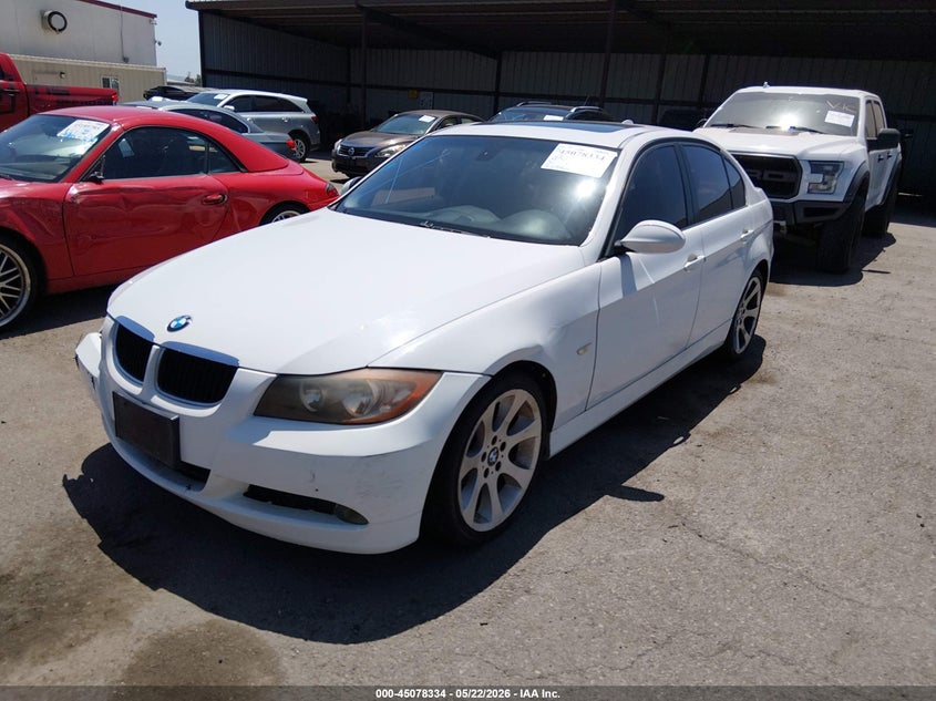 2007 BMW 3 series VIN WBAVC53557FZ80234 IAAI salvage auction — FRONT END, Salvage (California), sold $25 on 2026-07-29 (photo 2)