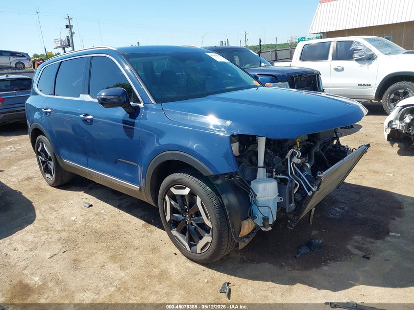 2024 Kia Telluride VIN 5XYP6DGC3RG492664 IAAI salvage auction — FRONT END, Clear (Oklahoma), sold $9,900 on 2026-07-22 (photo 1)
