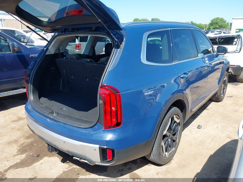 2024 Kia Telluride VIN 5XYP6DGC3RG492664 IAAI salvage auction — FRONT END, Clear (Oklahoma), sold $9,900 on 2026-07-22 (photo 4)