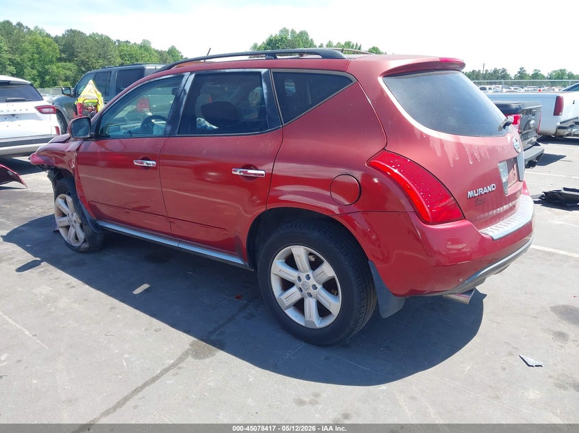 2006 Nissan Murano VIN JN8AZ08W26W523212 IAAI salvage auction — FRONT END, Salvage (North Carolina), sold $375 on 2026-07-22 (photo 3)