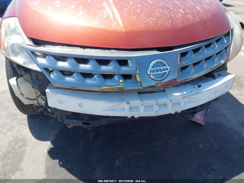 2006 Nissan Murano VIN JN8AZ08W26W523212 IAAI salvage auction — FRONT END, Salvage (North Carolina), sold $375 on 2026-07-22 (photo 6)