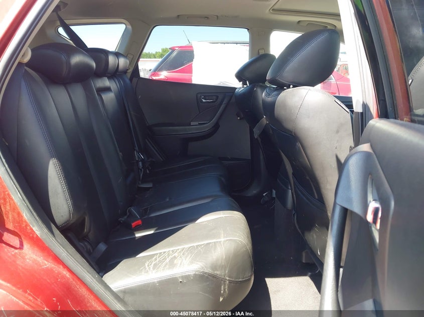 2006 Nissan Murano VIN JN8AZ08W26W523212 IAAI salvage auction — FRONT END, Salvage (North Carolina), sold $375 on 2026-07-22 (photo 8)