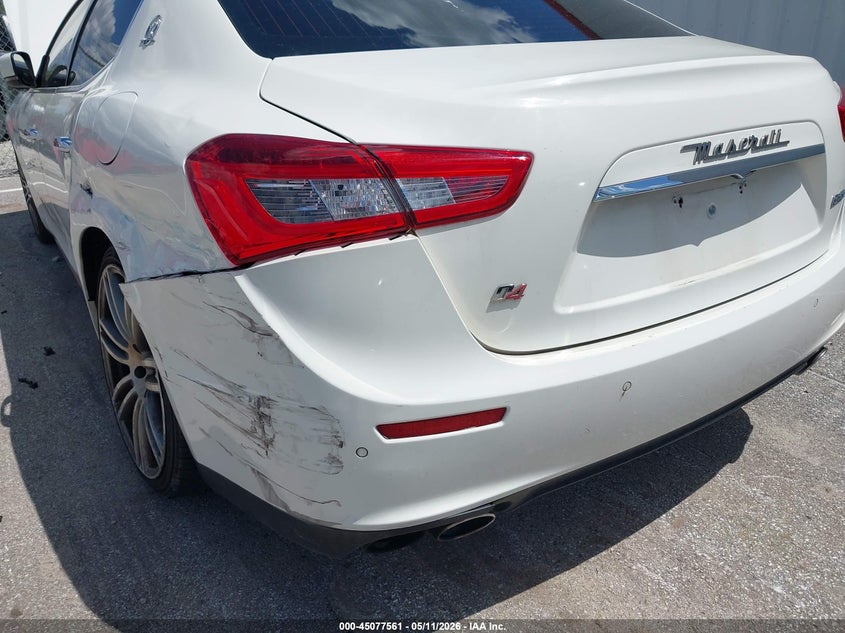 2014 Maserati Ghibli VIN ZAM57RTA1E1109736 IAAI salvage auction — SIDE, Clear (Indiana), sold $3,150 on 2026-08-06 (photo 6)