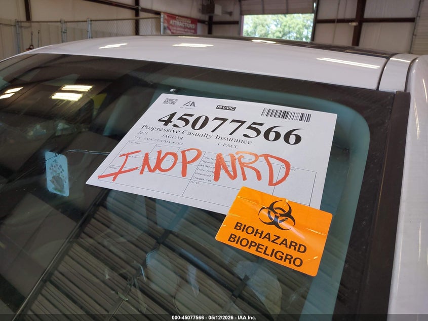 2021 Jaguar F-pace VIN SADCJ2EX7MA683069 IAAI salvage auction — BIO HAZARD, Salvage (Louisiana), sold $2,350 on 2026-07-27 (photo 5)