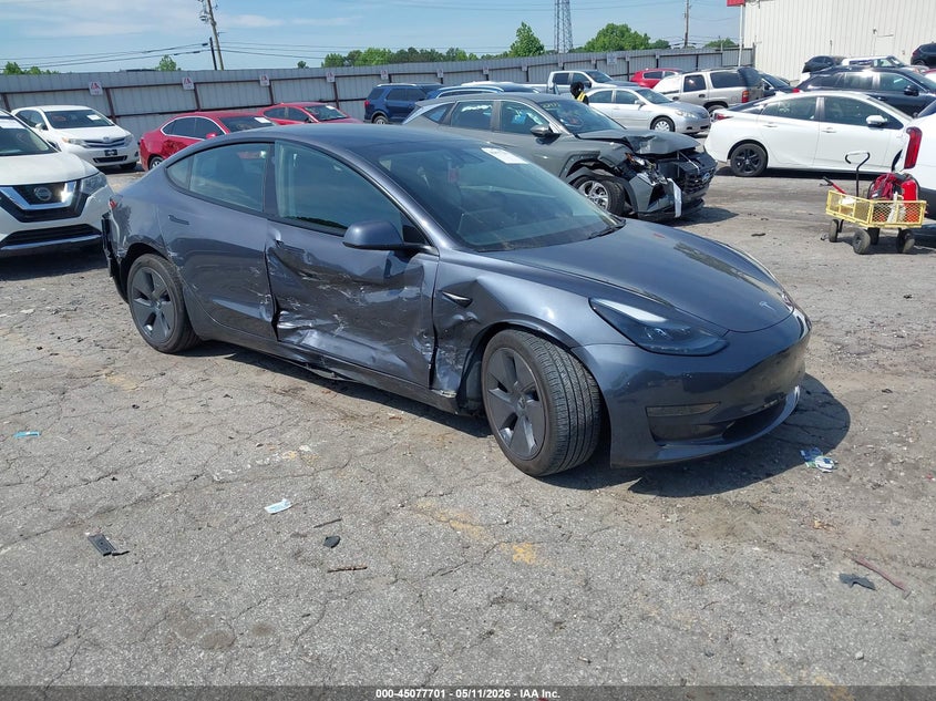 2023 Tesla Model 3 VIN 5YJ3E1EAXPF472742 IAAI salvage auction — SIDE, Salvage (Georgia), sold $7,625 on 2026-07-09 (photo 1)
