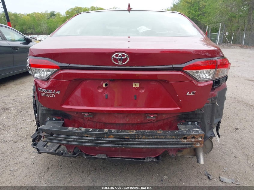 2022 Toyota Corolla VIN JTDEPMAE7NJ198791 IAAI salvage auction — FRONT & REAR, Salvage (Rhode Island), sold $6,500 on 2026-07-28 (photo 6)