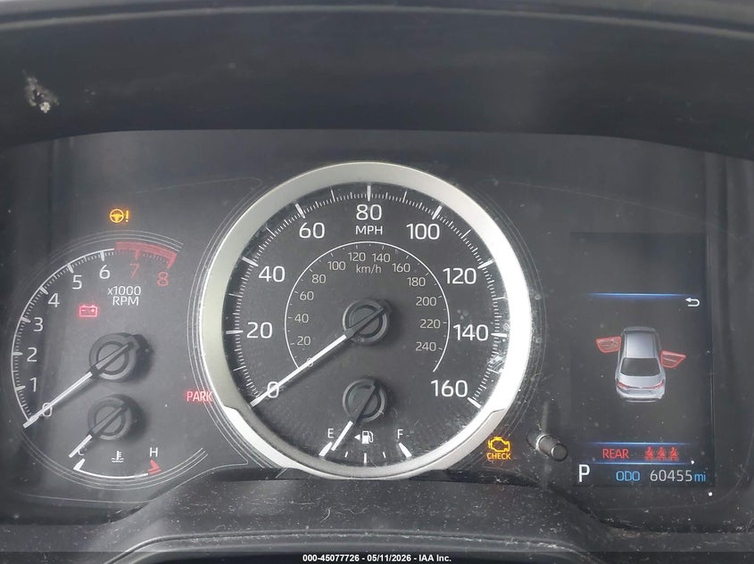 2022 Toyota Corolla VIN JTDEPMAE7NJ198791 IAAI salvage auction — FRONT & REAR, Salvage (Rhode Island), sold $6,500 on 2026-07-28 (photo 7)