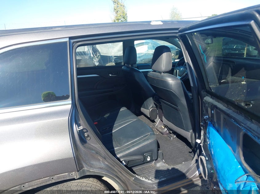 2014 Toyota Highlander VIN 5TDJKRFH2ES025891 IAAI salvage auction — FRONT & REAR, Salvage (Virginia), sold $5,600 on 2026-07-17 (photo 8)