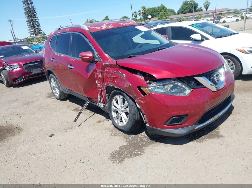 2015 Nissan Rogue VIN KNMAT2MT8FP559551 IAAI salvage auction — RIGHT FRONT, Salvage (California), sold $1,150 on 2026-07-21 (photo 1)