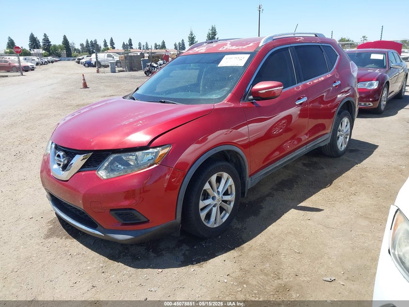 2015 Nissan Rogue VIN KNMAT2MT8FP559551 IAAI salvage auction — RIGHT FRONT, Salvage (California), sold $1,150 on 2026-07-21 (photo 2)