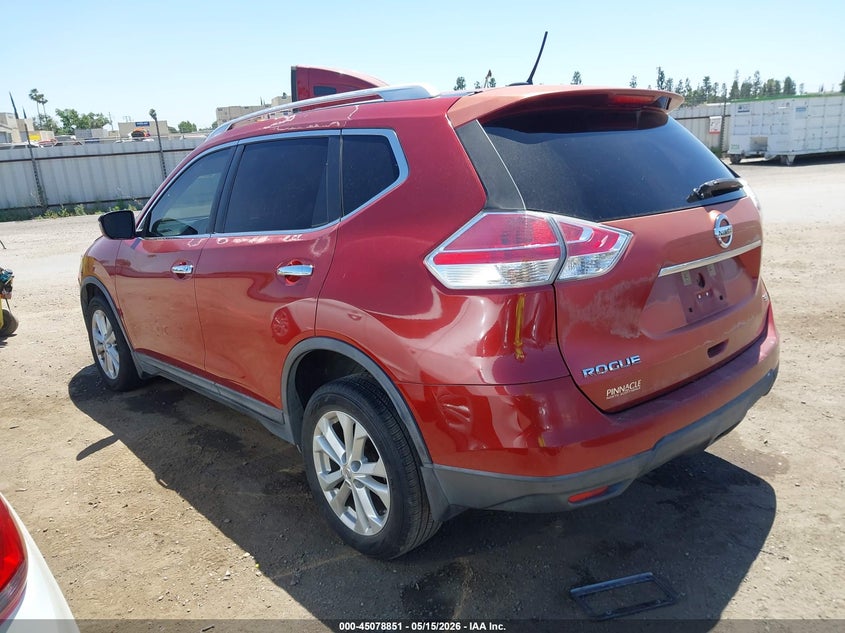 2015 Nissan Rogue VIN KNMAT2MT8FP559551 IAAI salvage auction — RIGHT FRONT, Salvage (California), sold $1,150 on 2026-07-21 (photo 3)