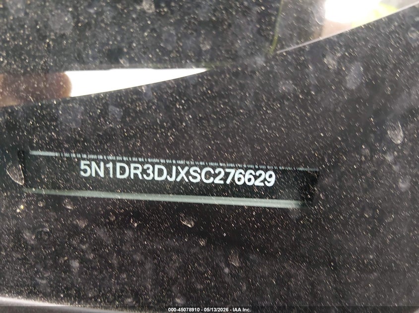 2025 Nissan Pathfinder VIN 5N1DR3DJXSC276629 IAAI salvage auction — MECHANICAL, Salvage (Arkansas), sold $7,200 on 2026-07-30 (photo 9)